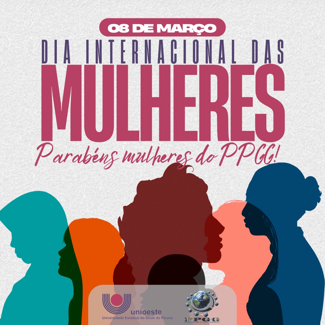 08 de março - Parabéns Mulheres do PPGG